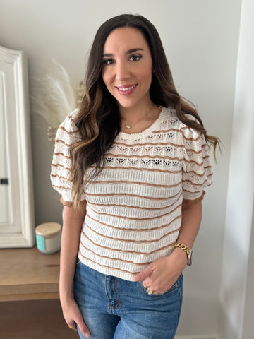 Boho Chic Striped Top