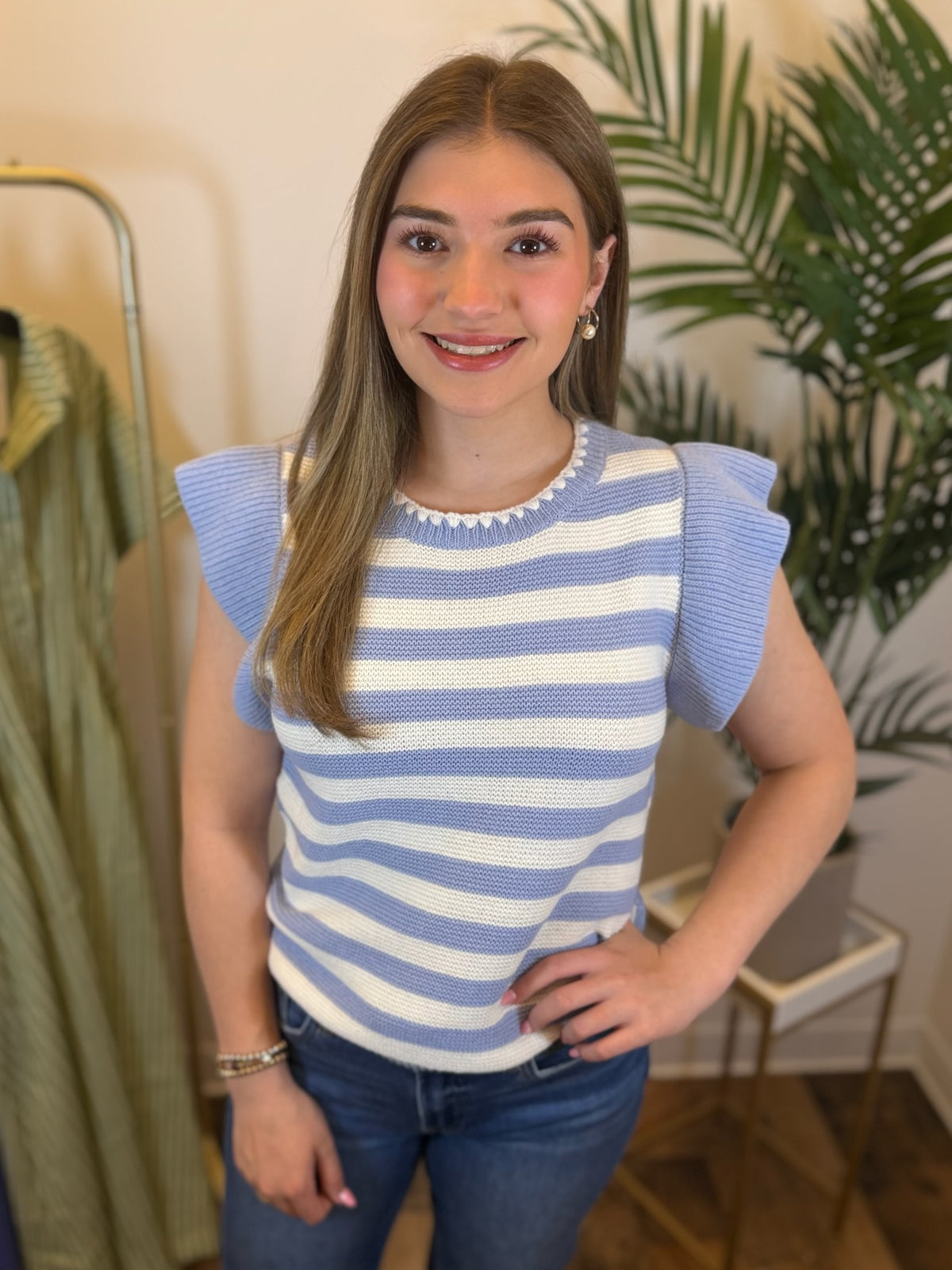 Subtle Charm Striped Top