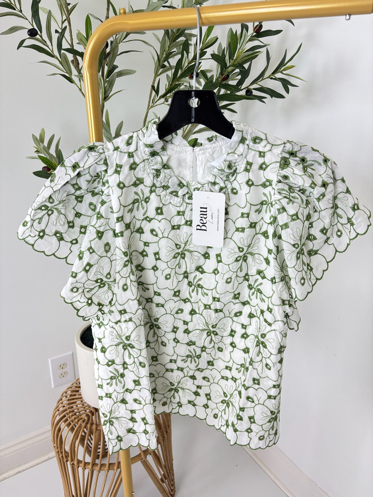 Petal and Vine Floral Top