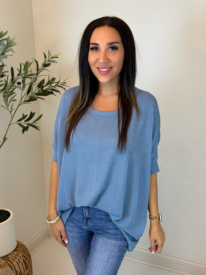 Serene Mood Ribbed Top
