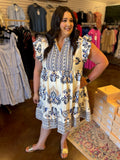 Bound for Barcelona Dress - Plus