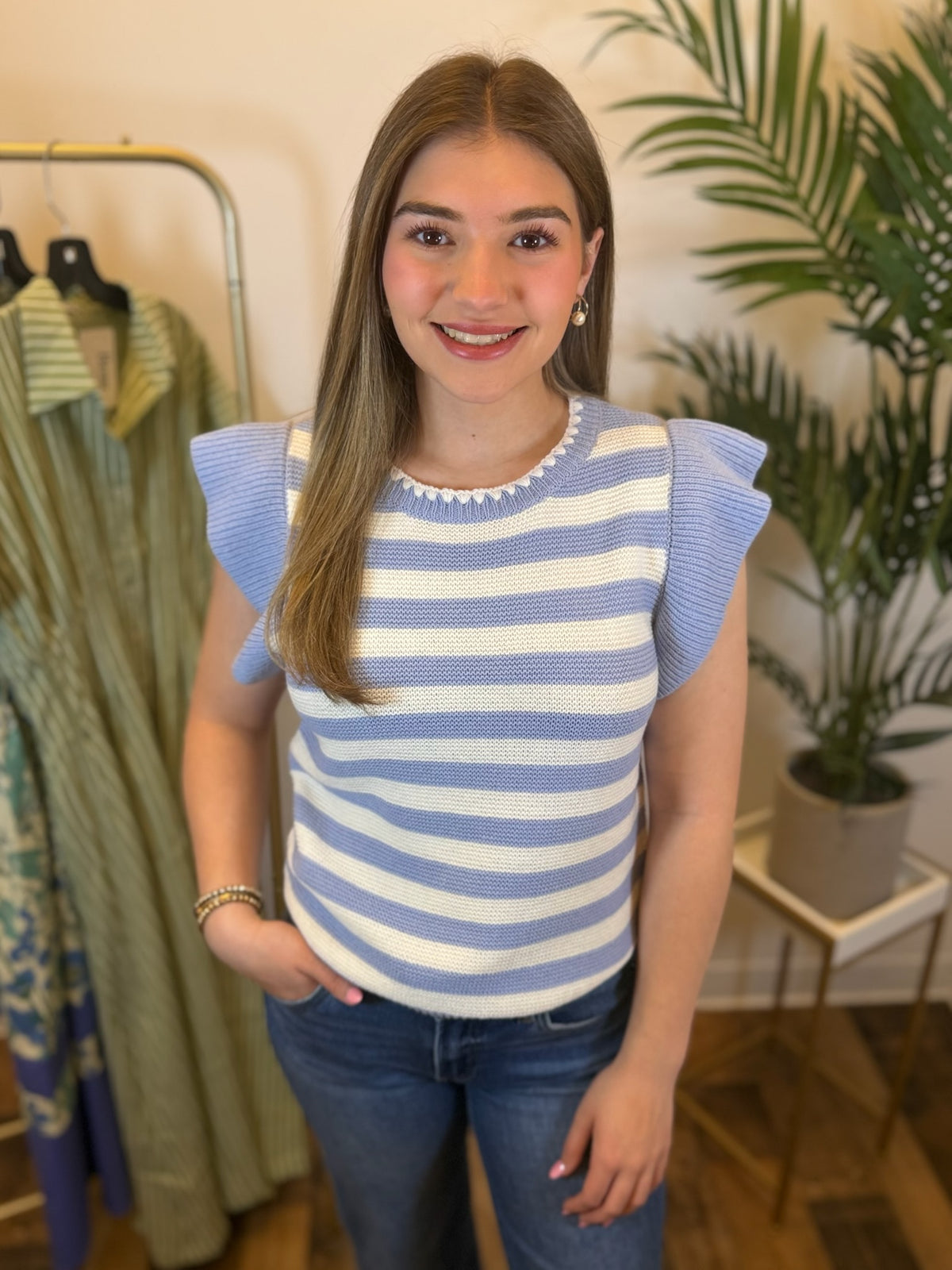Subtle Charm Striped Top