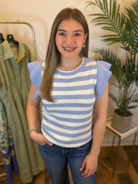 Subtle Charm Striped Top