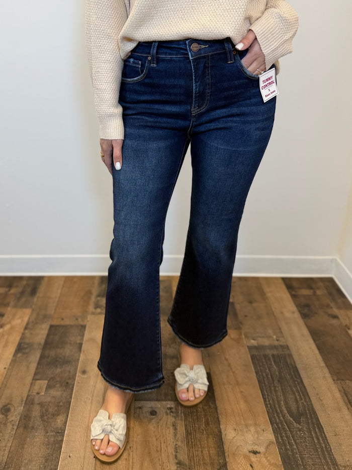 Blakely Tummy Control Crop Bootcut Jean - Risen