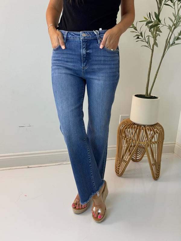 Calliope Crop Straight Leg Jean - Risen