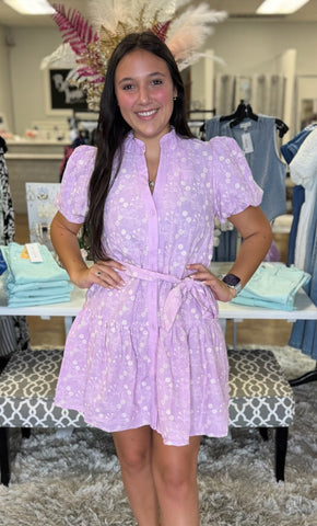 Sweet Pea Puff Sleeve Dress