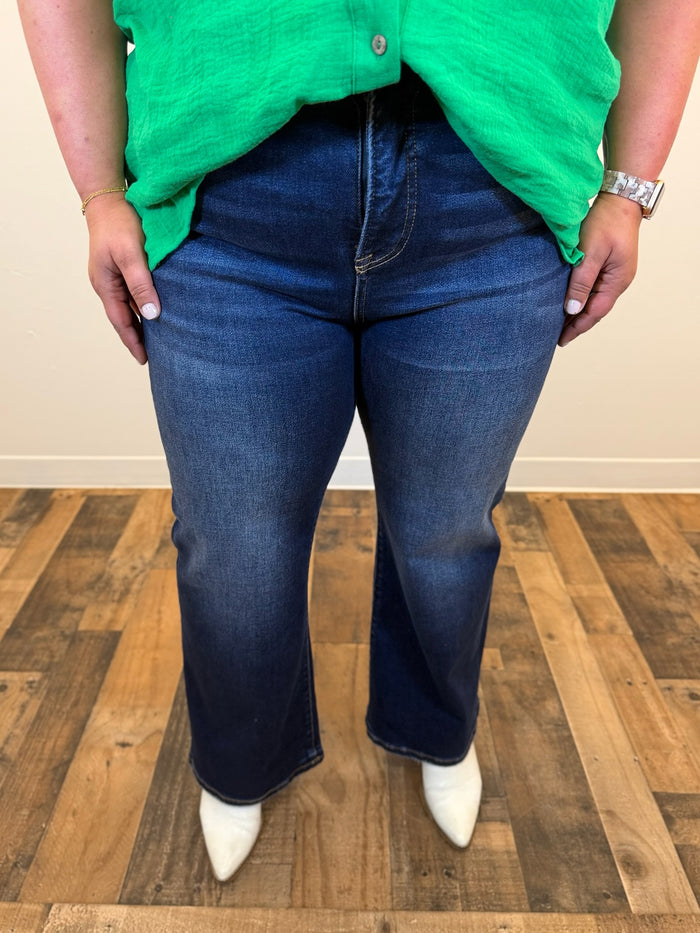 Blakely Tummy Control Crop Bootcut Jean - Risen (Plus)