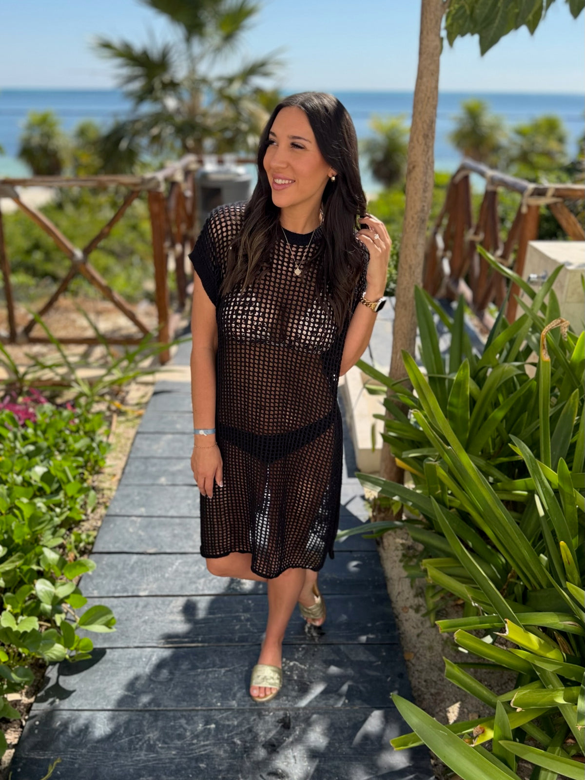 Open Seas Knit Cover-Up