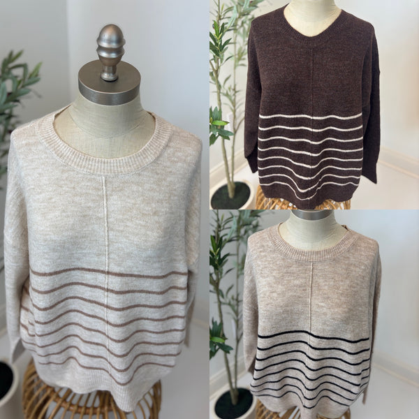 Pure Comfort Striped Sweater