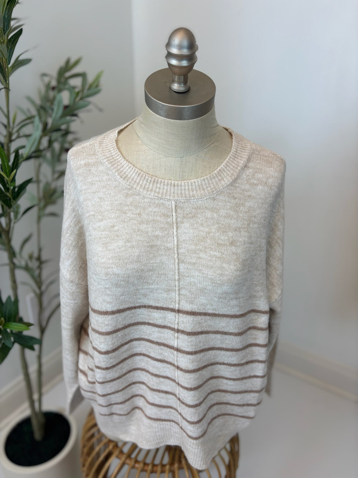 Pure Comfort Striped Sweater