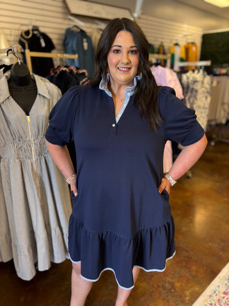 Keep it Classy Collared Dress - Plus