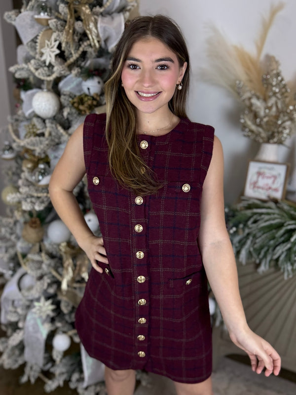 Editorial Tweed Dress