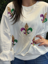 Fleur de Fun Sequins Top