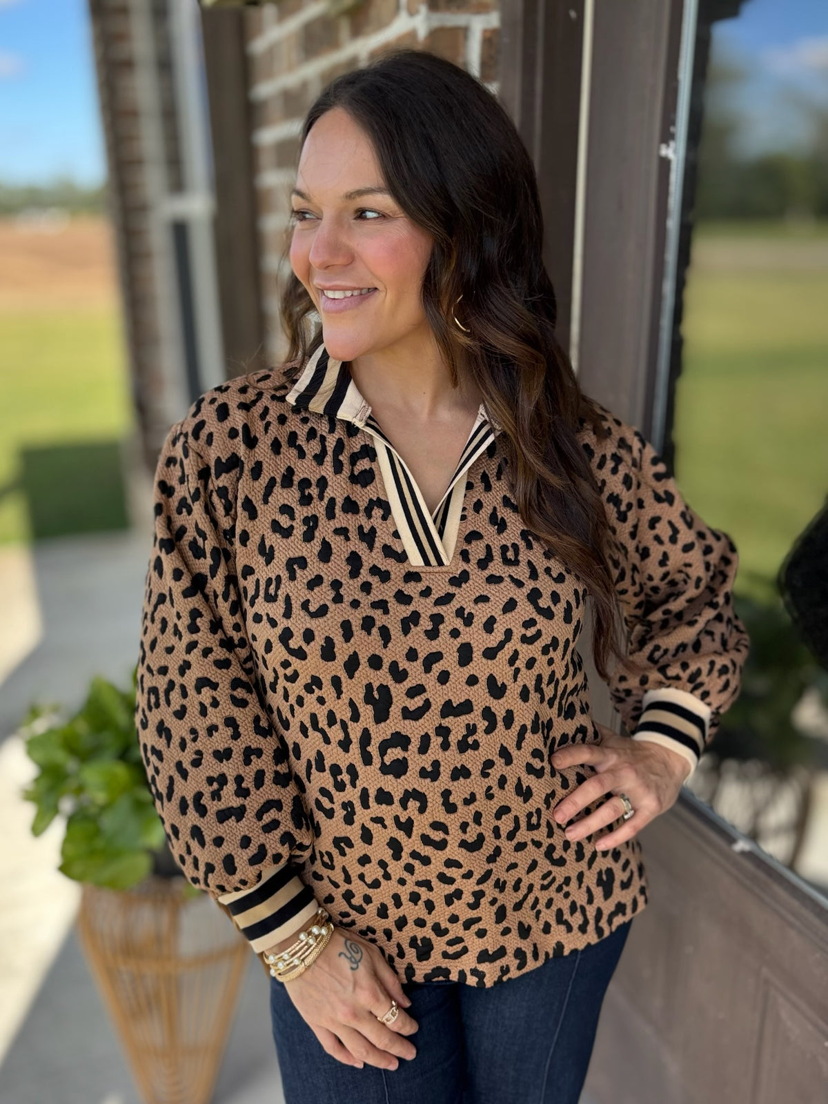 Big Ambition Leopard Top