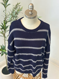 Parallel Path Ribbed Sweater