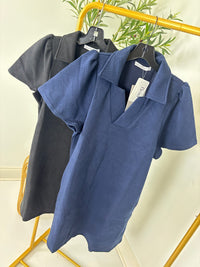 Polished Edge Textured Dress