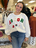 Festive Chenille Patch Sweatshirt