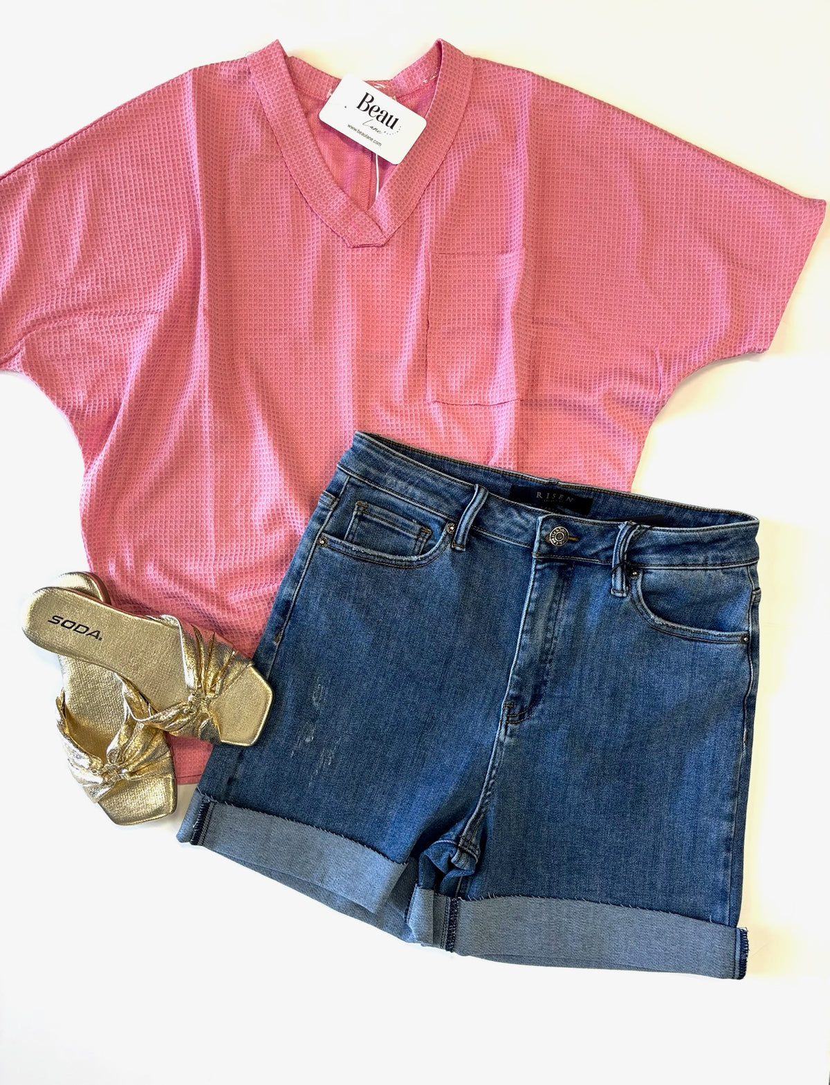 Emorie High Waist Denim Short - Risen