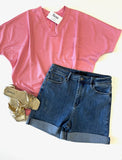 Emorie High Waist Denim Short - Risen
