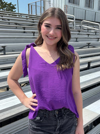 Touchdown Tie Strap Top