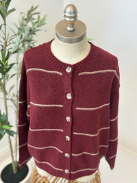 Soft Spoken Striped Cardigan