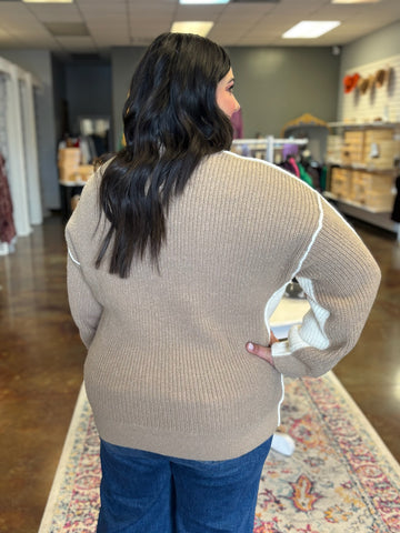 Cuddle Up Contrast Sweater