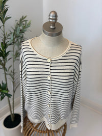 Timeless Lines Button Front Cardigan