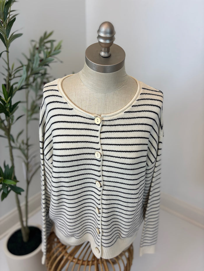 Timeless Lines Button Front Cardigan