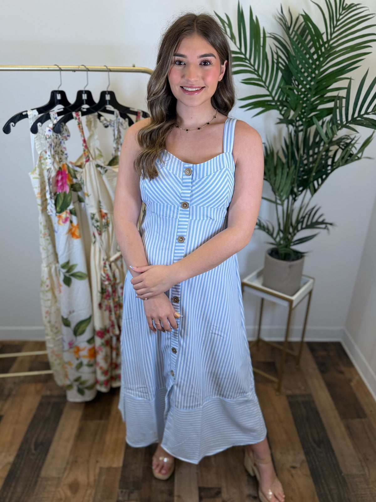 Saltwater Serenade Striped Dress