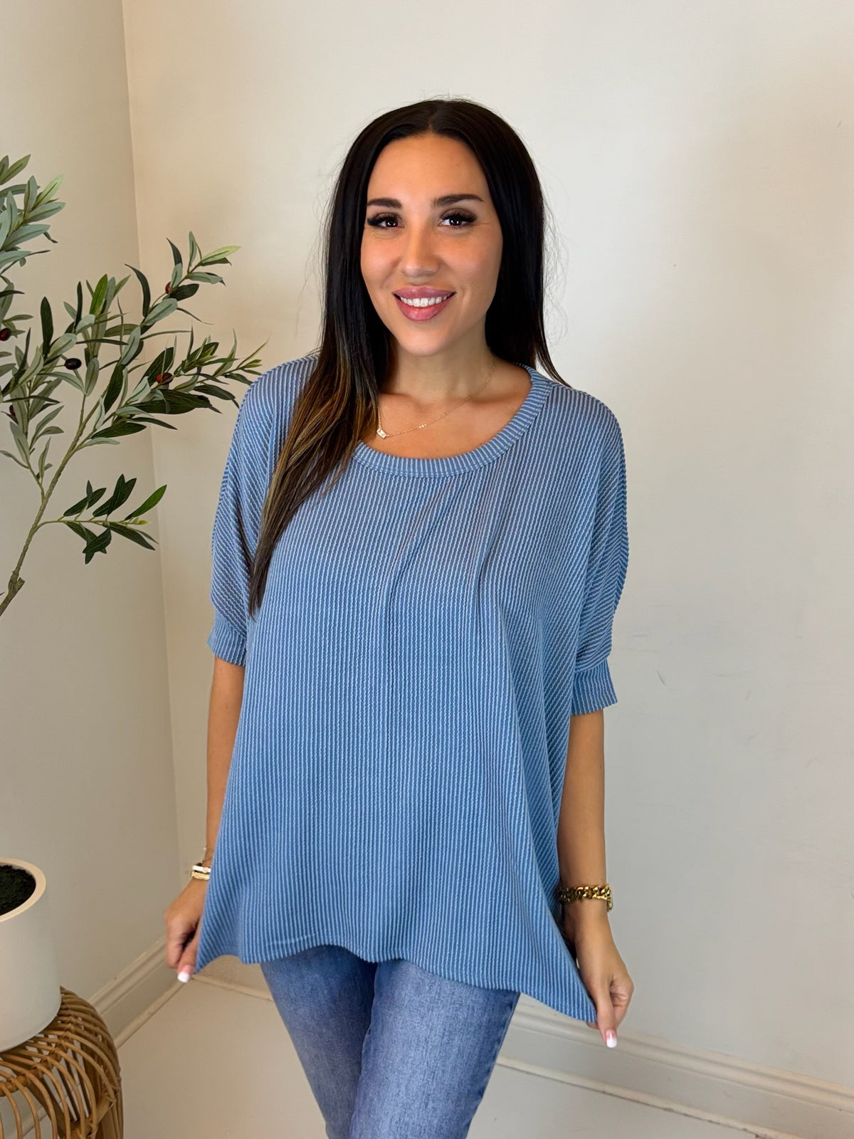Serene Mood Ribbed Top