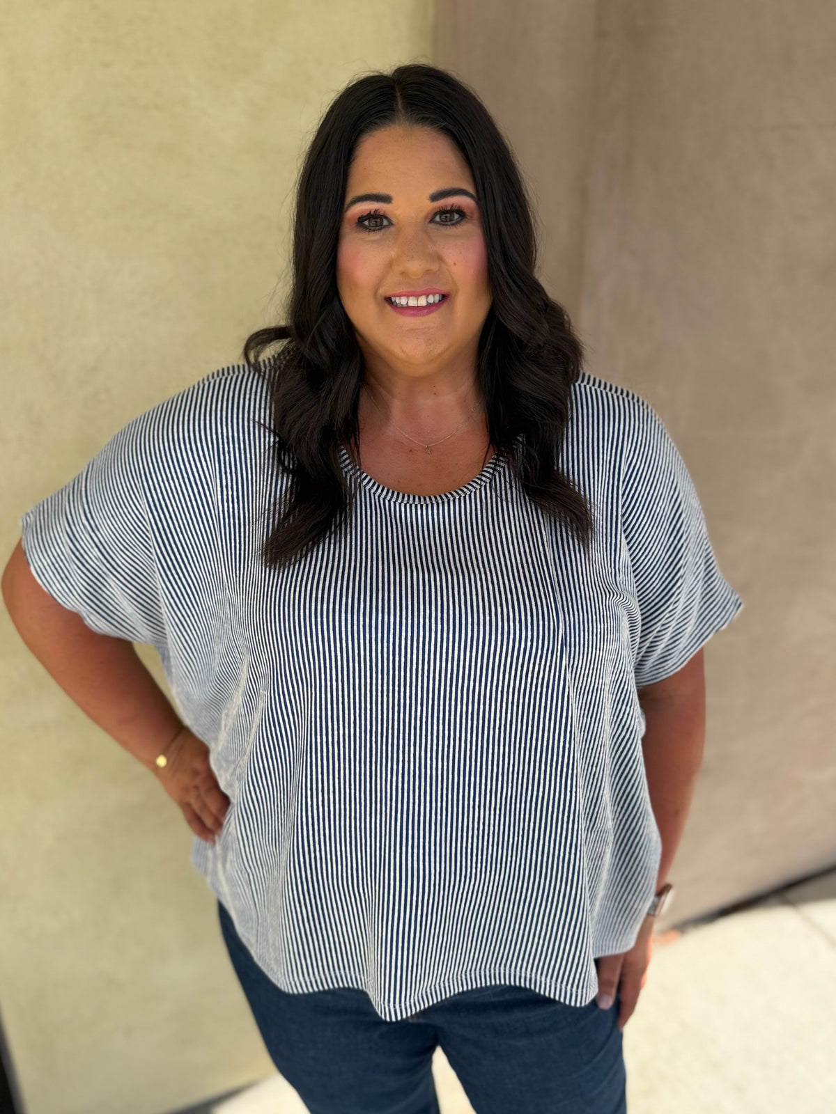 Classic Lines Ribbed Top - Plus