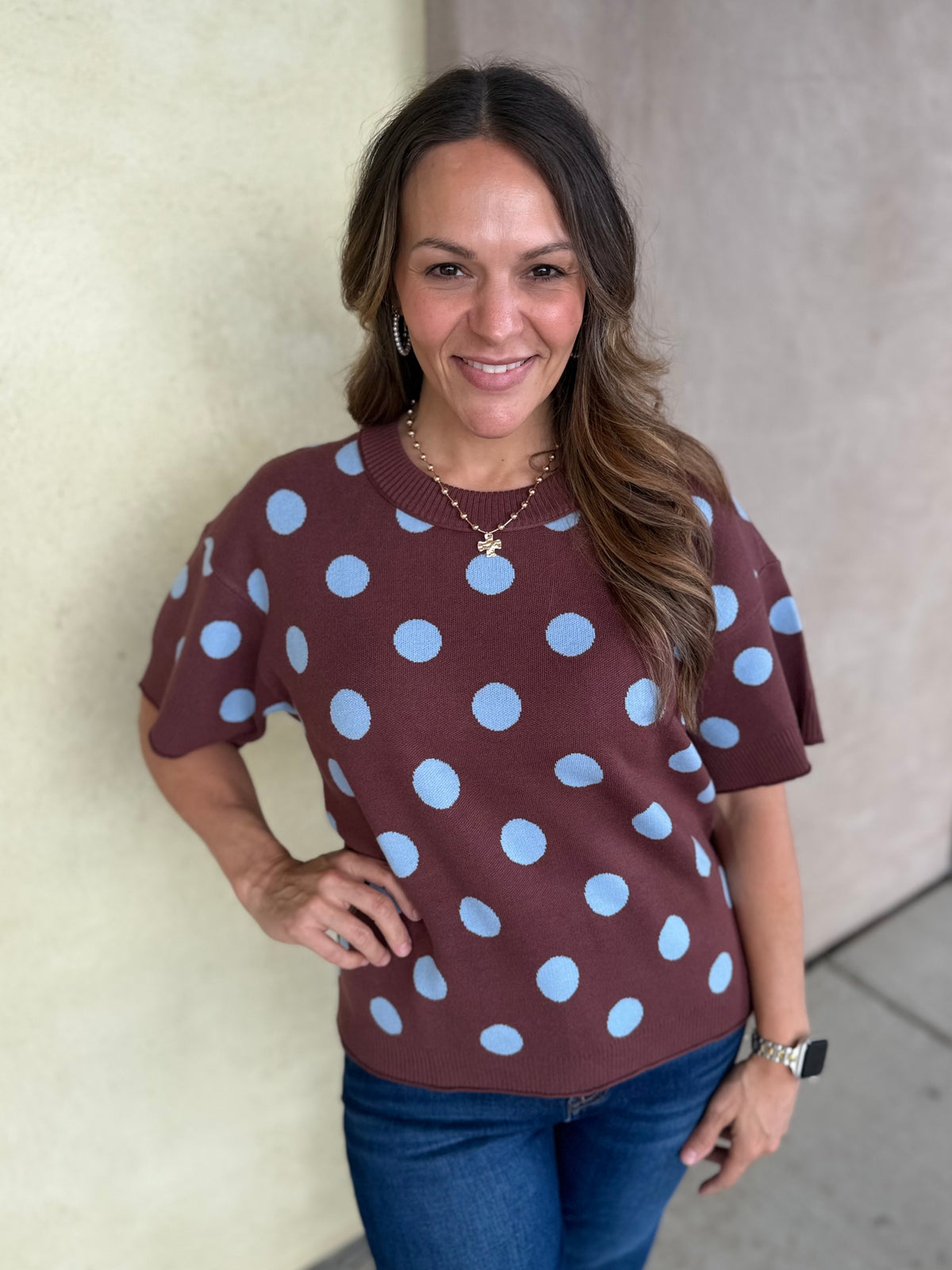Seeing Spots Sweater Top