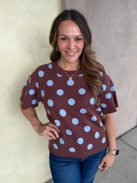 Seeing Spots Sweater Top