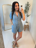 Drenched in Denim Romper