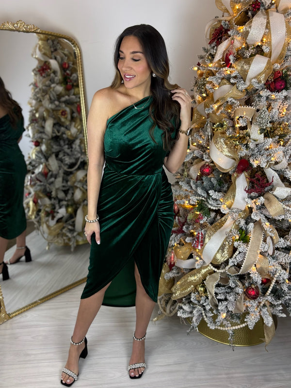 Holiday Vixen Velvet Dress