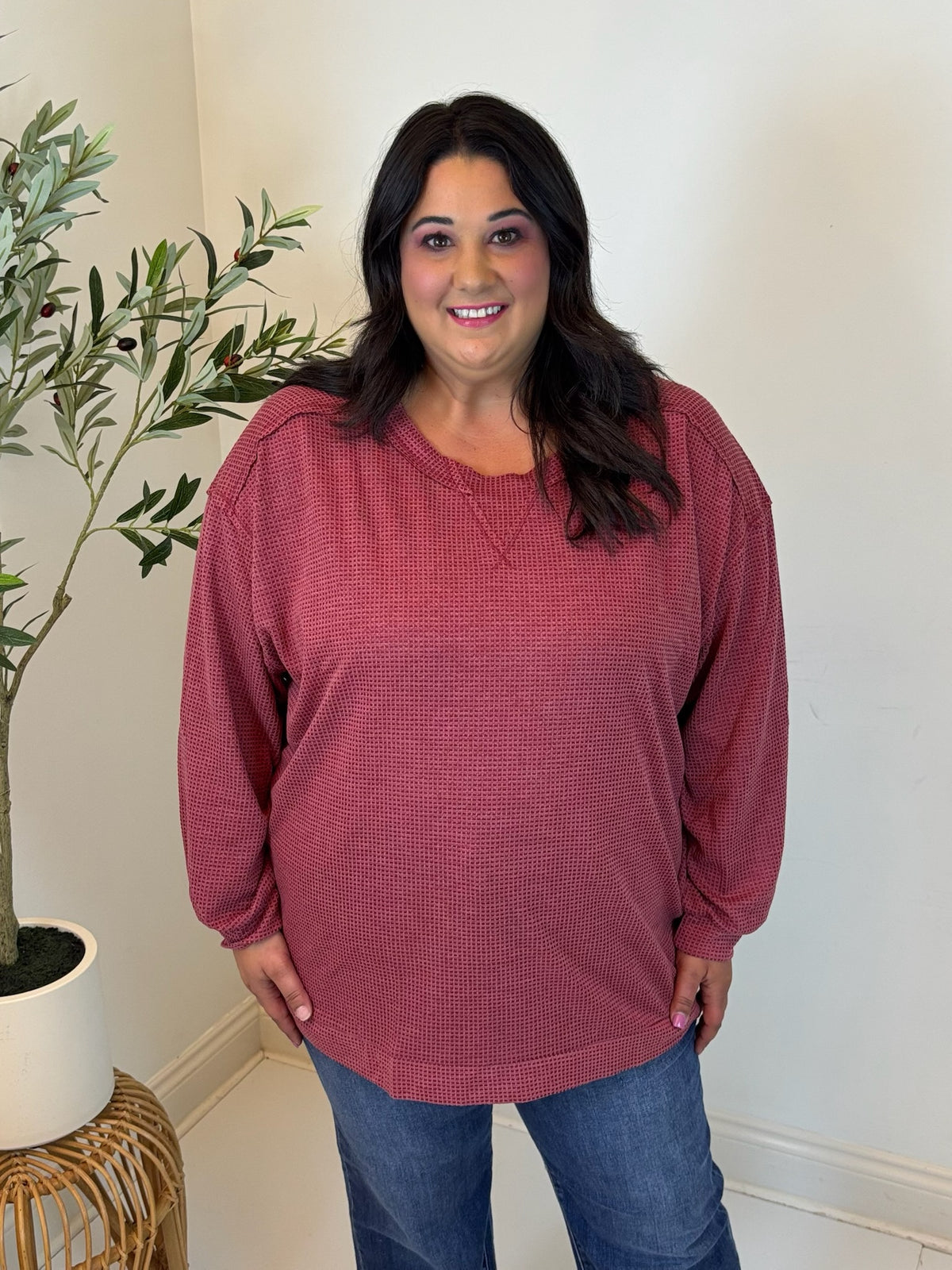 Take it Easy Knit Top - Plus