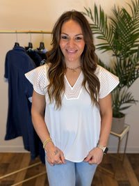 Vacay Mode V Neck Top