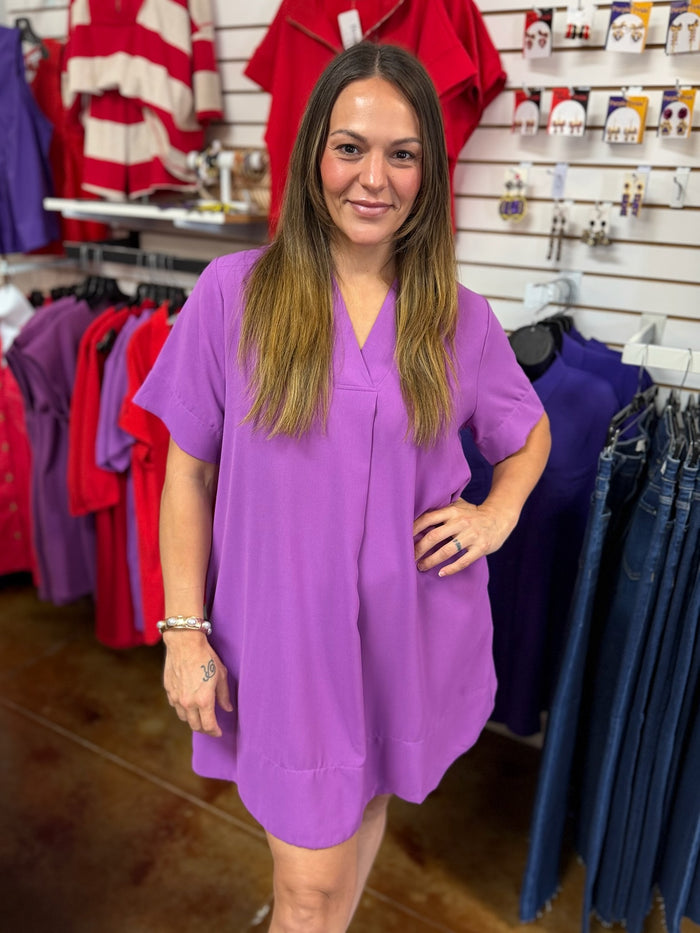 Purple Play Mini Dress
