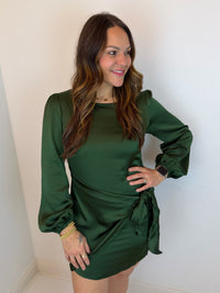 Emerald Allure Mini Dress