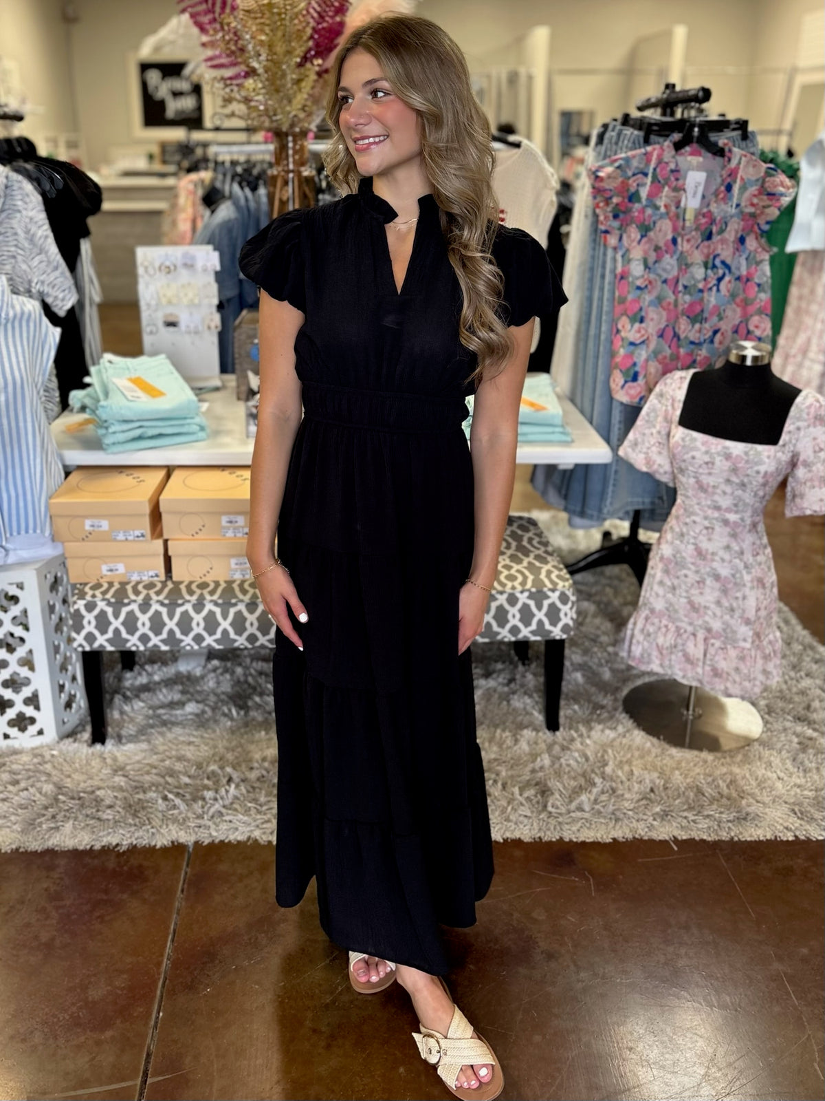 Margot Ruffled Maxi Dress