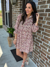 Rustic Rose Corduroy Dress