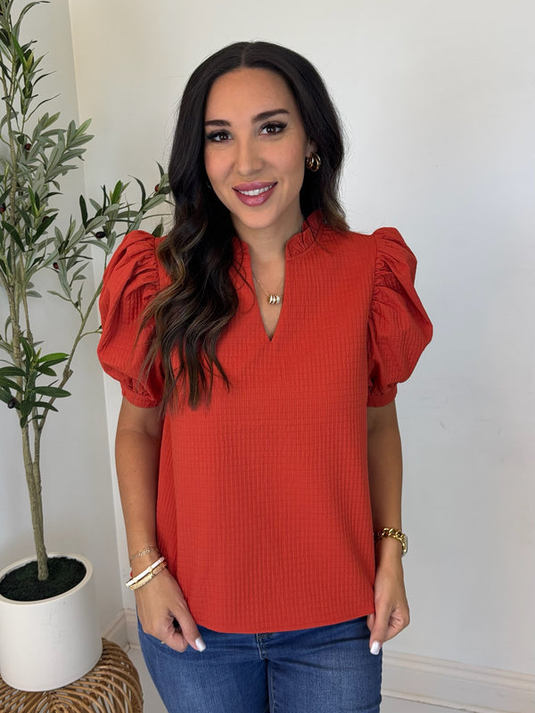 Rustling Leaves Textured Top