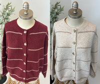 Soft Spoken Striped Cardigan
