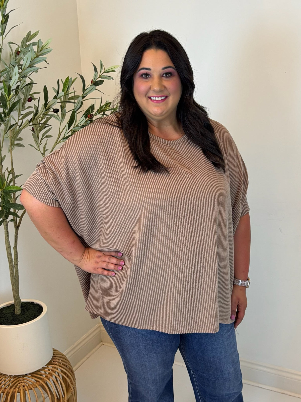 Everyday Flow Ribbed Top - Plus