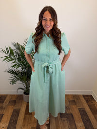 Properly Striped Midi Dress