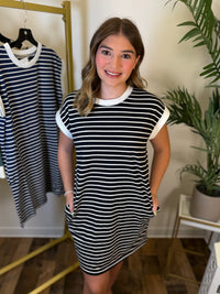 Weekend Forecast Striped Dress