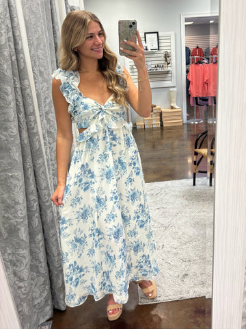 Soft and Serene Floral Dress