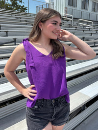 Touchdown Tie Strap Top