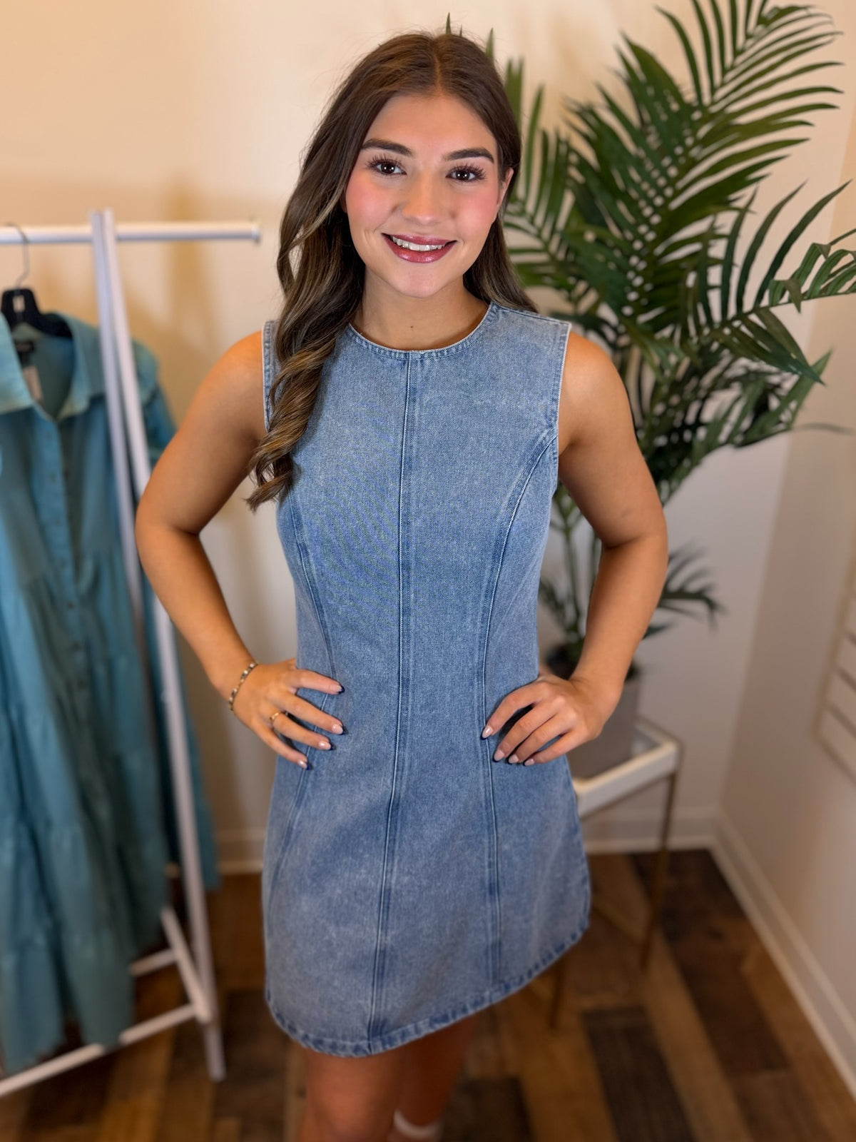 Weekend Chic Denim Dress Medium