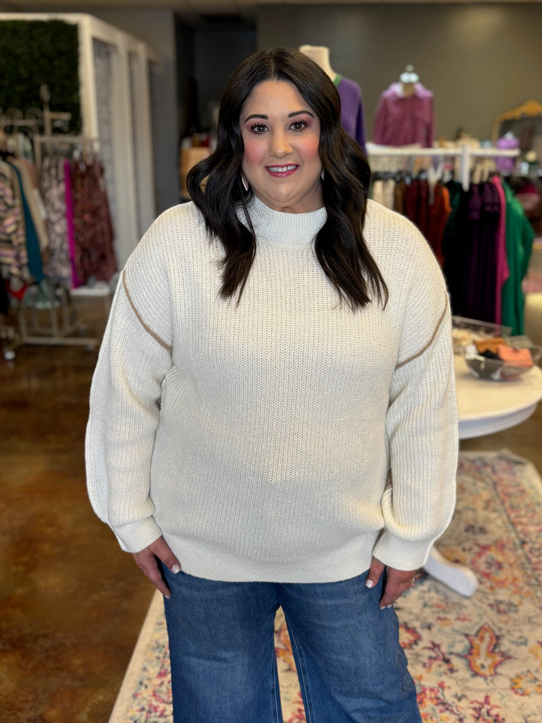 Cuddle Up Contrast Sweater
